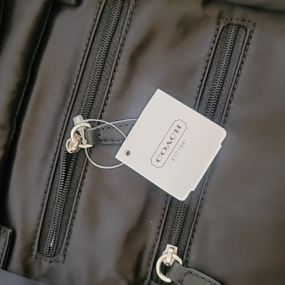 Coach Black Satin Travel Jewelry Roll- NWT